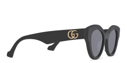 Shop GUCCI Cat Eye Sunglasses in Black online.