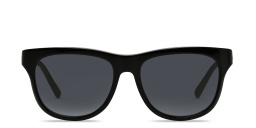 Shop GUCCI Rectangle Sunglasses in Black online.