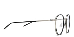 MONTBLANC Snowcap Round Eyeglasses in Silver Grey – Product Photo 3