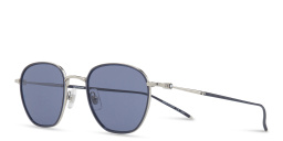 Shop MONTBLANC Square Sunglasses in Blue online.