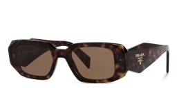 نظارة شمسية بإطار مستطيل من برادا بلون متموج - صورة المنتج 2