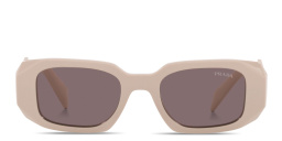 PRADA Rectangle Sunglasses in Shiny Beige – Product Photo 1