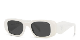 PRADA Rectangle Sunglasses in White – Product Photo 2