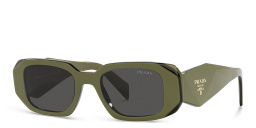 PRADA Rectangle Sunglasses in Green – Product Photo 2
