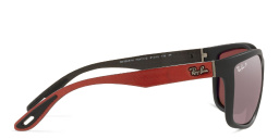 Shop Ray-Ban Ferrari Unisex Rectangle Sunglasses in Red online.