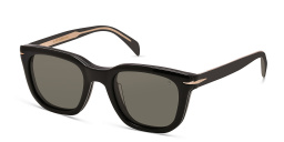 DAVID BECKHAM Square Eyeglasses in Black – Product Photo 2
