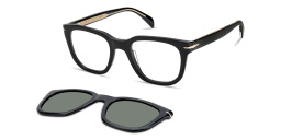 DAVID BECKHAM Square Eyeglasses in Black – Product Photo 5