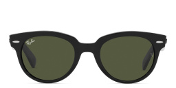 Shop Ray-Ban Orion Unisex Round Sunglasses in Black online.