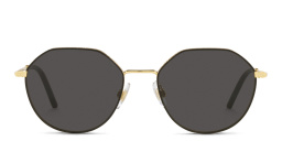 Shop Dolce & Gabbana Round Sunglasses in Gold online.