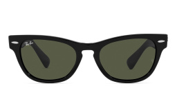 Ray-Ban Laramie Unisex Cat Eye Sunglasses in Black – Product Photo 1