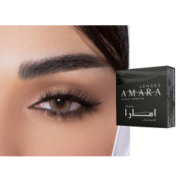 Amara Monthly Color Contact Lenses - Sandy Plano – Product Photo 1