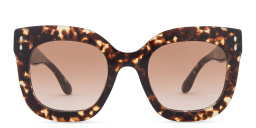 Shop ISABEL MARANT Oversized Square Sunglasses in Havana online.