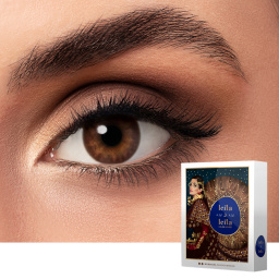 Shop LEILA & LEILA Monthly Color Contact Lenses - Morgiana Passion Brown online.