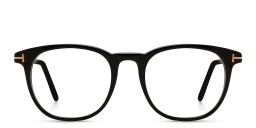TOM FORD Round Eyeglasses in Shiny Black – Product Photo 1
