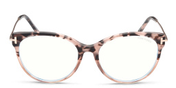 Shop TOM FORD Round Eyeglasses in havana/monocolor online.