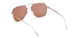 Shop TOM FORD Aviator Sunglasses in Shiny Rose Gold online.