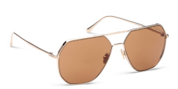 Shop TOM FORD Aviator Sunglasses in Shiny Rose Gold online.