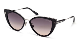 Shop TOM FORD Cat Eye Sunglasses in Shiny Black online.