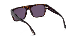 Shop TOM FORD Square Sunglasses MAGRABi exclusive in Dark Havana online.