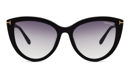 نظارة شمسية بإطار كات آي من توم فورد بلون أسود لامع - صورة المنتج 1