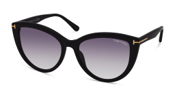 TOM FORD Cat Eye Sunglasses in Shiny Black – Product Photo 2