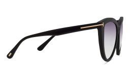 TOM FORD Cat Eye Sunglasses in Shiny Black – Product Photo 3