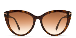 نظارة شمسية بإطار كات آي من توم فورد بلون هافان داكن - صورة المنتج 1