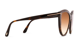 نظارة شمسية بإطار كات آي من توم فورد بلون هافان داكن - صورة المنتج 3