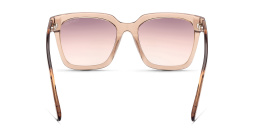 Shop TOM FORD Square Sunglasses in shiny light brown online.