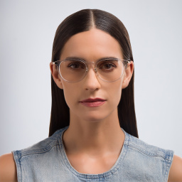 GUCCI Round Eyeglasses in Clear – Product Photo 5
