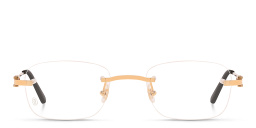Cartier Signature 'C'de Cartier Rimless Eyeglasses in Gold – Product Photo 1