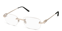 Cartier Signature 'C'de Cartier Rimless Eyeglasses in Silver – Product Photo 2