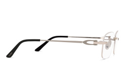 Cartier Signature 'C'de Cartier Rimless Eyeglasses in Silver – Product Photo 3