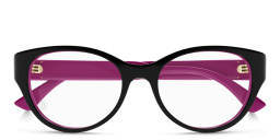 Cartier C' De Cartier Cat-Eye Eyeglasses in Black & Fuchsia – Product Photo 1