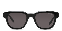 نظارة شمسية بإطار مربع من مونت بلانك بلون أسود - صورة المنتج 1