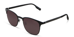 Shop MONTBLANC Square Sunglasses in Black online.