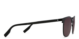 Shop MONTBLANC Square Sunglasses in Black online.