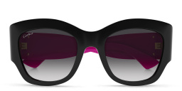 Cartier C de Cartier Cat-Eye Sunglasses in Black On Pink – Product Photo 1