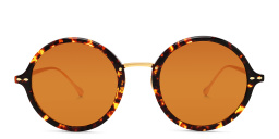 Shop ISABEL MARANT Round Sunglasses in Havana Gold online.