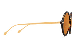 Shop ISABEL MARANT Round Sunglasses in Havana Gold online.