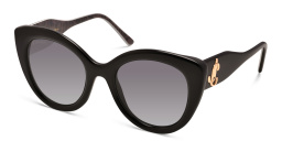 Shop JIMMY CHOO Leone/S Cat Eye Sunglasses in Black Pattern Grey online.