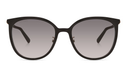 Shop JIMMY CHOO Oria/G/SK Cat Eye Sunglasses in Black Gold online.