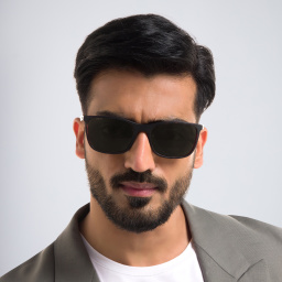 DAVID BECKHAM Square Sunglasses in Havana – Product Photo 4