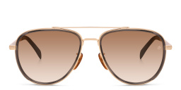 DAVID BECKHAM Aviator Sunglasses in Gold Grey – Product Photo 1