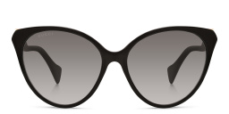 Shop GUCCI Cat Eye Sunglasses in Black online.