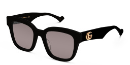 Shop GUCCI Square Sunglasses in Black online.