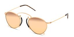 GUCCI Unisex Irregular Sunglasses in Gold – Product Photo 2