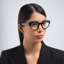 Shop ISABEL MARANT Cat Eye Eyeglasses in Black online.