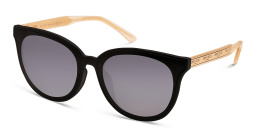 JIMMY CHOO Jaime/G/SK Wide Cat Eye Sunglasses in Black – Product Photo 2