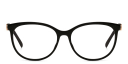 Shop JIMMY CHOO Cat Eye Eyeglasses in Glitter Black online.